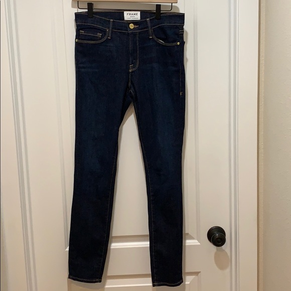 Frame denim Le Skinny de Jeanne in Queens Way - Picture 2 of 8